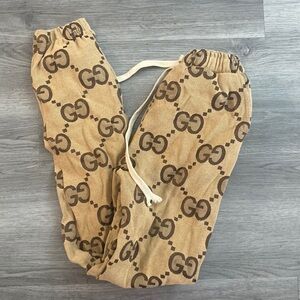 Sale lowest price !! Gucci designer style brown woven pants joggers